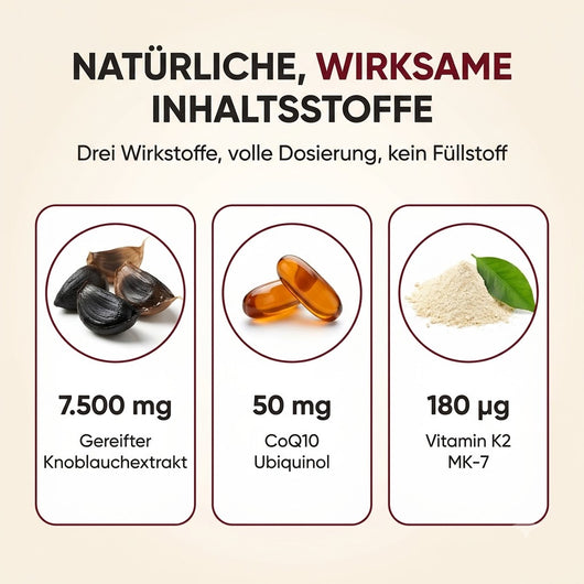 7500mg Gereifter Geruchloser Knoblauchextrakt (Weichkapseln) – Zur Unterstützung der kardiovaskulären Vitalität