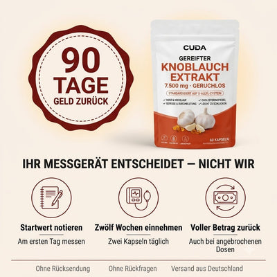 7500mg Gereifter Geruchloser Knoblauchextrakt (Weichkapseln) – Zur Unterstützung der kardiovaskulären Vitalität