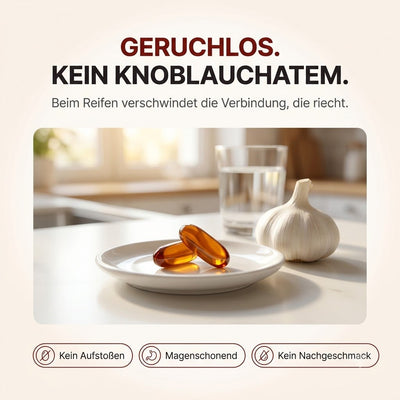7500mg Gereifter Geruchloser Knoblauchextrakt (Weichkapseln) – Zur Unterstützung der kardiovaskulären Vitalität